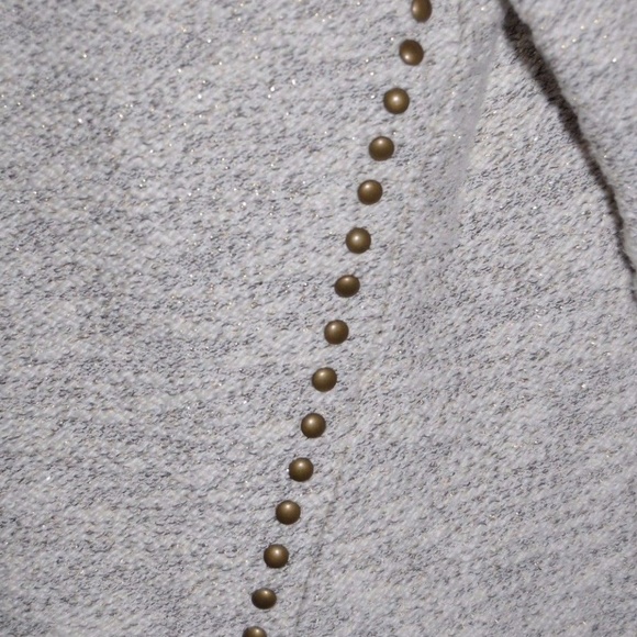 LUCKY LOTUS Studded Metallic Pullover Top - Picture 5 of 8